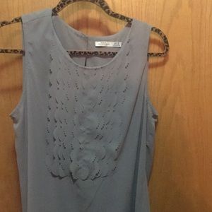 DEX SUIT SHOP GREY BLOUSE